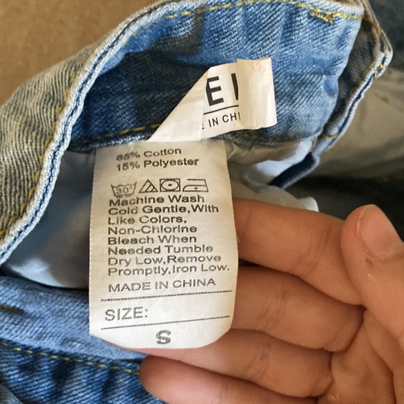 SHEIN blue denim shorts for sale! - Picture 3 of 3